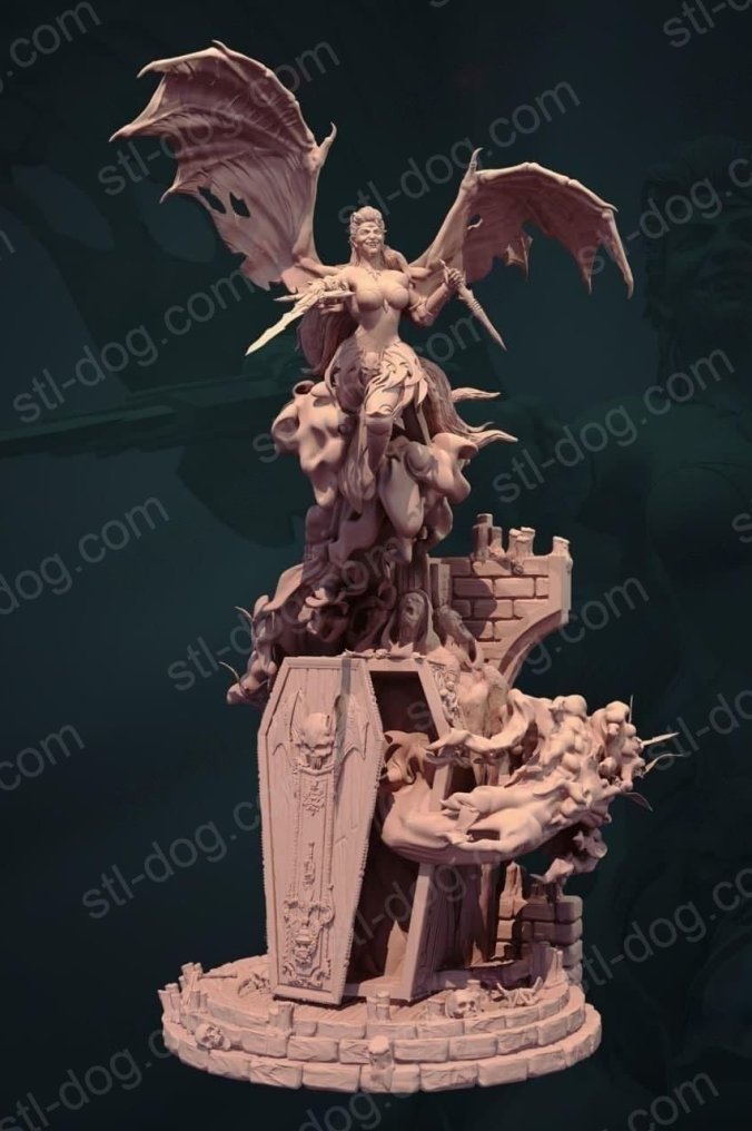 血腥伯爵夫人吸血鬼女王 3D打印图纸